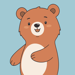 Cute Bear for children vector illustration
