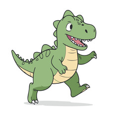 Cute Dino for children's bedtime stories vector illustration