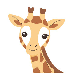 Vector illustration of a winsome Giraffe for children's literature