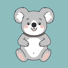 Vector illustration of a playful Koala for preschoolers' storytime