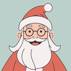Cute vector illustration of a MrsSanta for youngsters' picture books