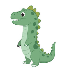 Cute Dino for toddlers story books vector illustration