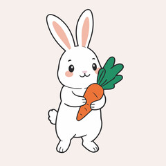 Vector illustration of a cute Rabbit for children