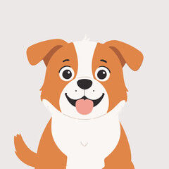 Fototapeta premium Cute Dog for kids' storybook vector illustration