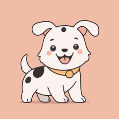 Vector illustration of a winsome Puppy for children's literature