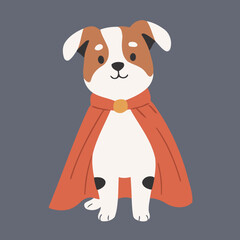 Vector illustration of an adorable Dog for young readers' books