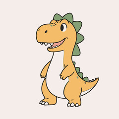 Cute Dino for toddlers vector illustration