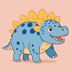 Cute Dino vector illustration for children