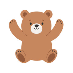 Cute Bear for children's bedtime stories vector illustration