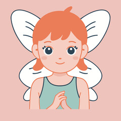 Vector illustration of a friendly Fairy for little ones' joyful exploration
