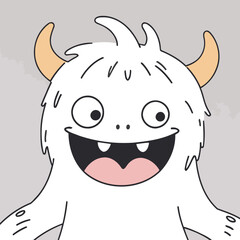 Vector illustration of a playful Monster for preschoolers' storytime