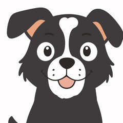 Vector illustration of a lovable Dog for children's picture books