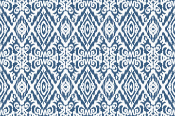 Seamless ethnic design, ikat art. beautiful hand drawn Design for textile and printingEthnic pattern.beautiful pattern. folk embroidery,bohemian style,aztec geometric art	