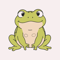 Cute vector illustration of a Toad for youngsters' imaginative stories