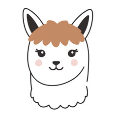 Vector illustration of a playful Alpaca for preschoolers' storytime