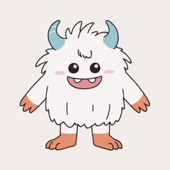 Cute Monster for toddlers' playful adventures vector illustration