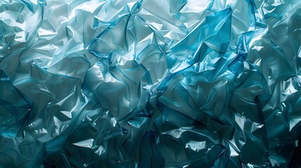 Obraz premium Blue fabric on white background
