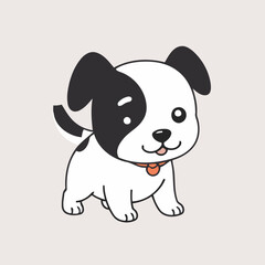 Vector illustration of a cute Dog for children