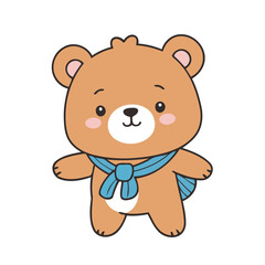 Cute vector illustration of a Bear for toddlers' playful adventures