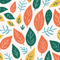 Vector illustration of a cute Leaves for kids