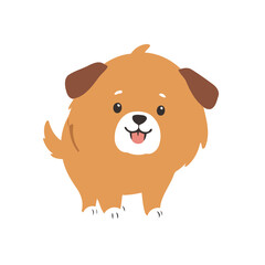 Vector illustration of a cute Dog for children