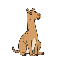 Obraz premium Vector illustration of a cute Camel for children