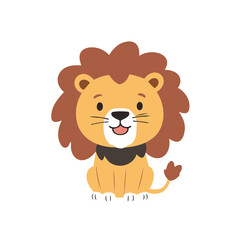 Vector illustration of an enchanting Lion for kids' storytelling