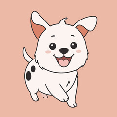 Cute Dog for children's books vector illustration