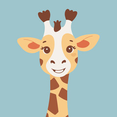 Vector illustration of an enchanting Giraffe for kids' storytelling