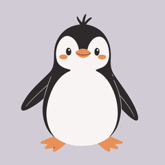 Vector illustration of an endearing Penguin for kids' bedtime stories