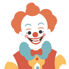 Vector illustration of an endearing Clown for kids' bedtime stories