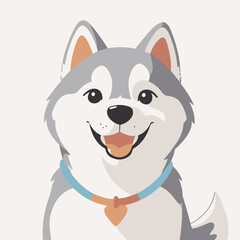 Cute Dog for toddlers story books vector illustration