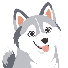 Vector illustration of a cute Dog for toddlers story books