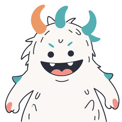 Cute Monster vector illustration for kids' adventure tales