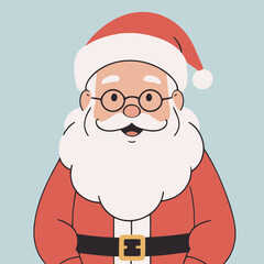 Cute vector illustration of a Santa for toddlers