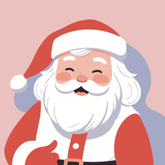 Cute Santa for kids story book vector illustration
