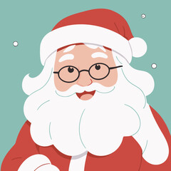 Vector illustration of a winsome Santa for children's literature