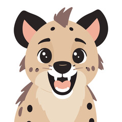 Cute Hyena vector illustration for children
