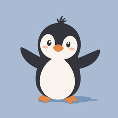Cute Penguin vector illustration for little ones' bedtime routines