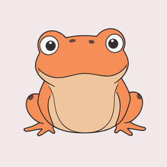 Cute vector illustration of a Toad for toddlers story books