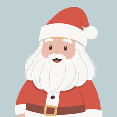 Cute Santa for children's bedtime stories vector illustration
