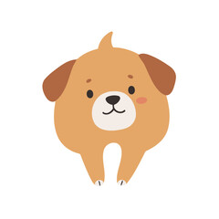 Vector illustration of a friendly Dog for little ones' joyful exploration