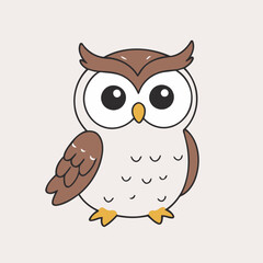 Cute Owl for kids vector illustration