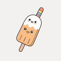 Cute Popsicle for toddlers books vector illustration