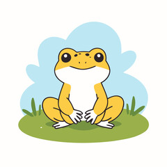 Vector illustration of a cute Toad for kids story book