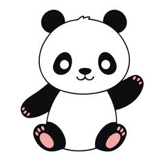 Cute Panda for children vector illustration