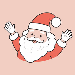 Cute Santa for preschoolers' storybook vector illustration