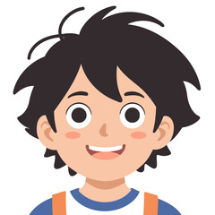 Obraz premium Cute Boy vector illustration of a for toddlers books