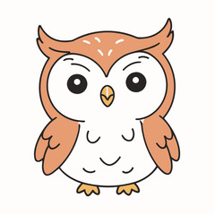 Cute Owl for children's bedtime stories vector illustration