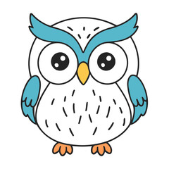 Cute Owl for kids story book vector illustration